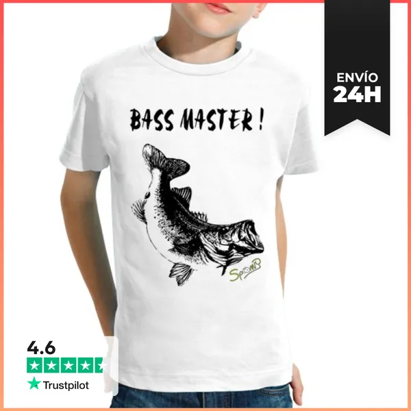 Camiseta Clásica Para Niños Bass Master LaTostadora