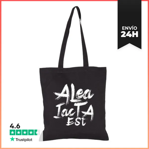 Bolsa De Tela La Suerte Está Echada Blanco LaTostadora