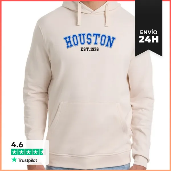 Sudadera Unisex Con Capucha Houston Est 1976 LaTostadora