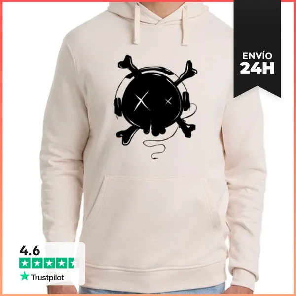 Sudadera Unisex Con Capucha Amor Auriculares De La Música