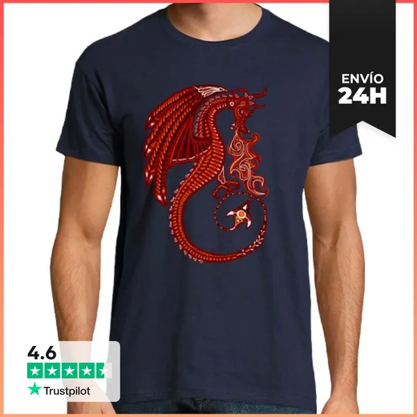 Camiseta Hombre Clásica Dragon LaTostadora