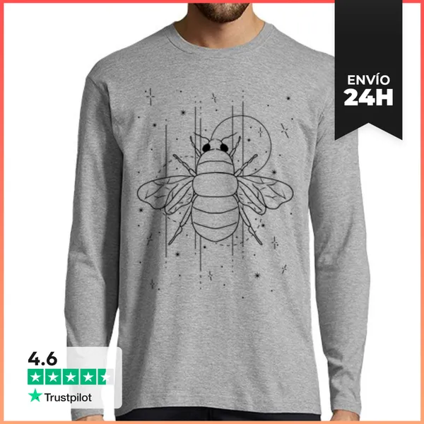 Camiseta Hombre Manga Larga Insecto Estelar LaTostadora