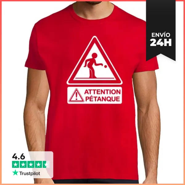 Camiseta Hombre Clásica Petanca Blanca LaTostadora