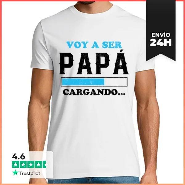 Camiseta Hombre Clásica Voy A Ser Papa, Anuncio Embarazo, Futuro