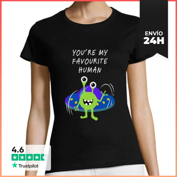 Camiseta Mujer Clásica Mi Humano Favorito LaTostadora