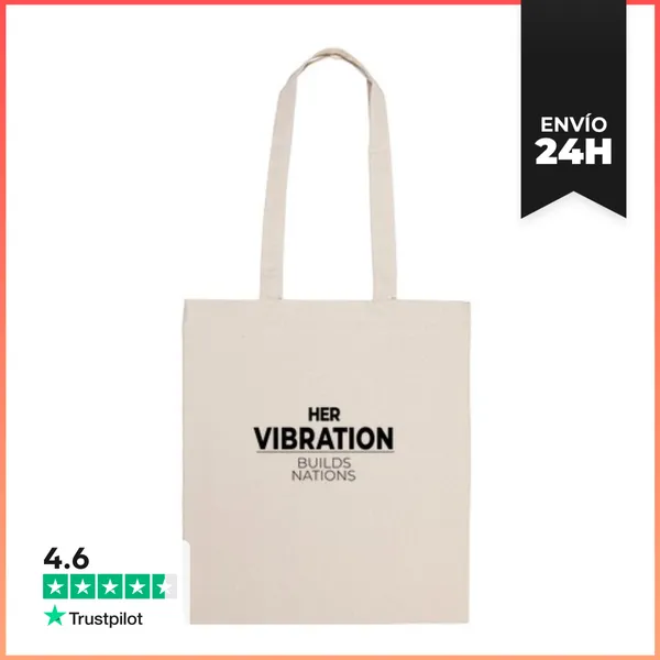 Bolsa De Tela Her Vibration Builds Nations, Mujer Empoderada