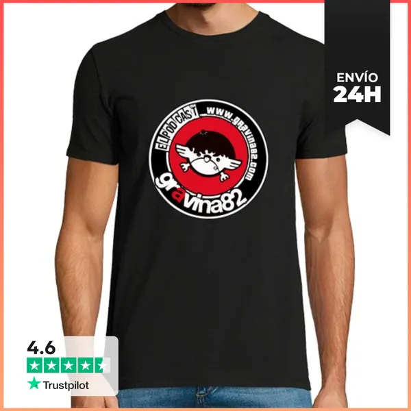 Camiseta Hombre Clásica Gravina82 Diseño Chapa LaTostadora