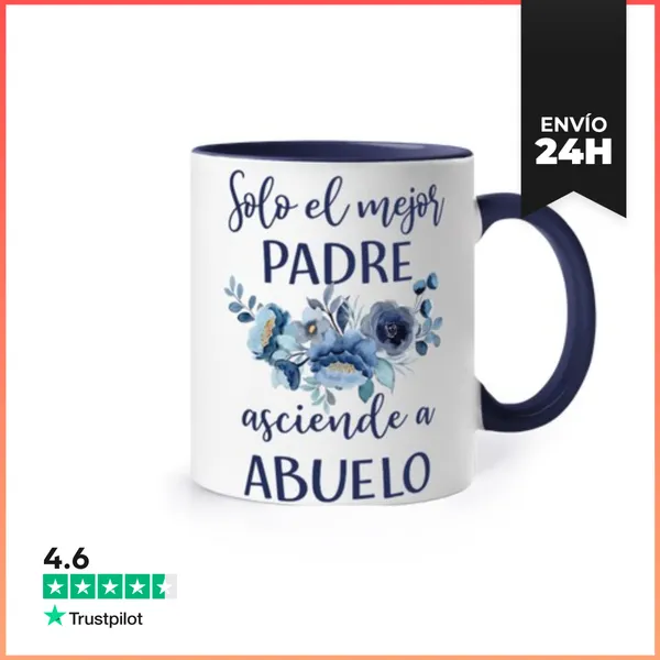 Taza De Colores Solo El Mejor Padre Asciende A LaTostadora