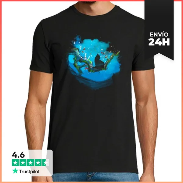 Camiseta Hombre Clásica Noches De Sumi-e LaTostadora