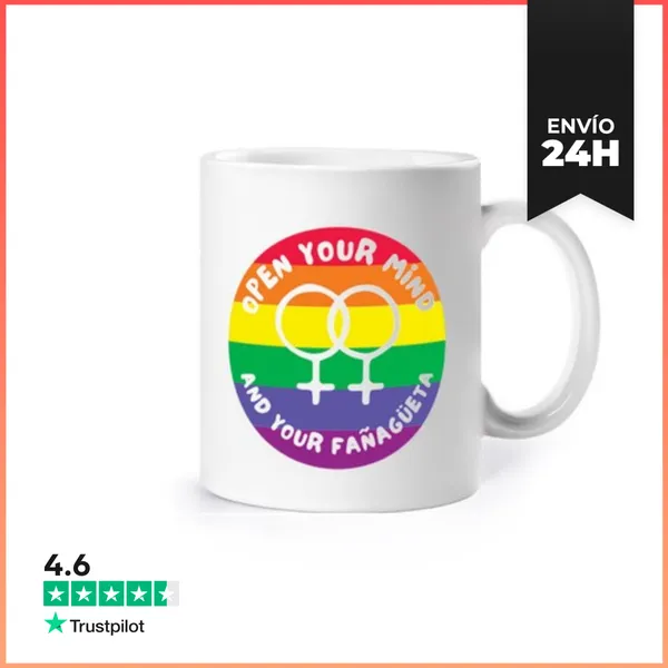 Taza Open Your Mind And Your Fañagüeta Taza LaTostadora