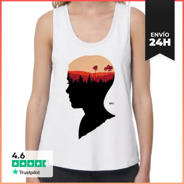 Camiseta Mujer Sin Mangas, Loose Fit Eleven - Stranger Things