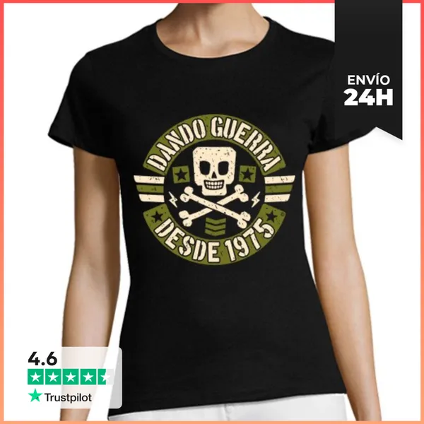 Camiseta Mujer Clásica Dando Guerra Desde 1975 LaTostadora