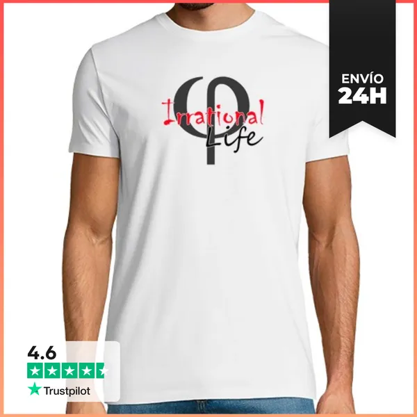 Camiseta Hombre Clásica Camiseta Irrational Life Número