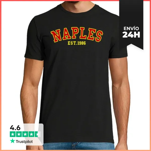 Camiseta Hombre Clásica Nápoles Est 1986 LaTostadora