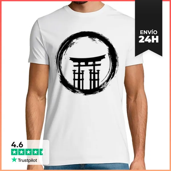 Camiseta Hombre Clásica Circulo Torii LaTostadora