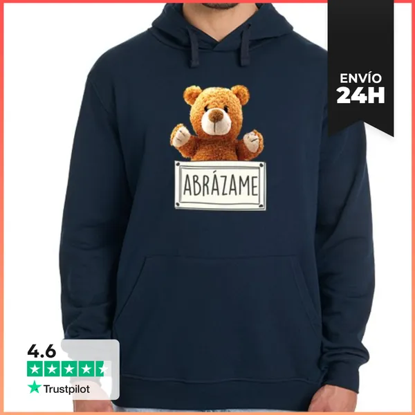 Sudadera Unisex Con Capucha Abrázame LaTostadora