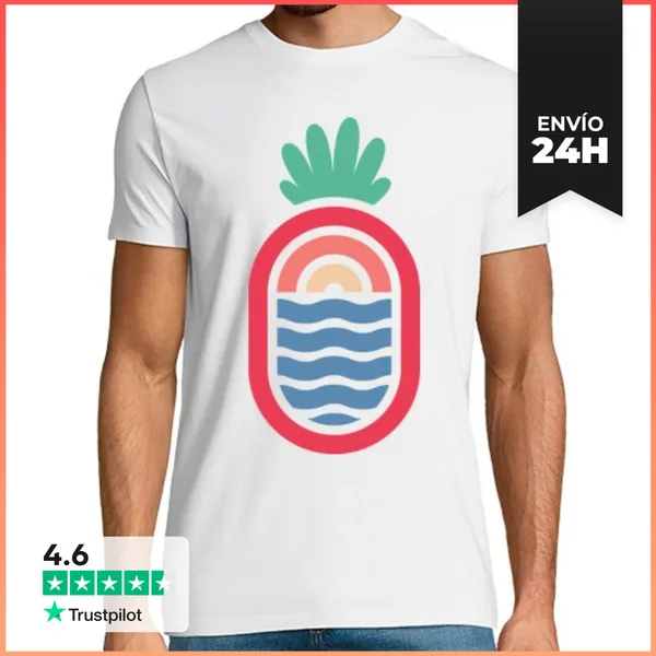 Camiseta Hombre Clásica Lineapple LaTostadora