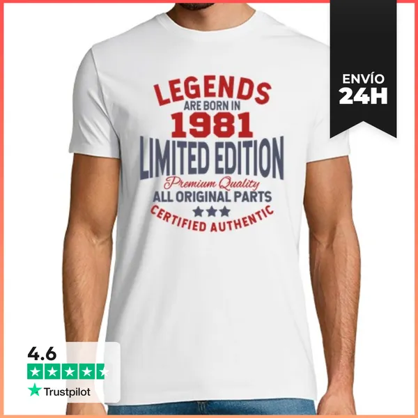 Camiseta Hombre Clásica Edición Limitada 1981 LaTostadora