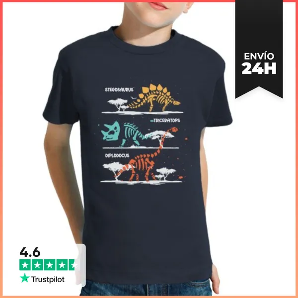 Camiseta Clásica Para Niños Dinosaurios LaTostadora