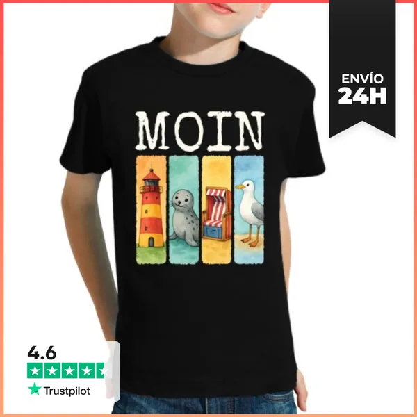 Camiseta Clásica Para Niños Moin Silla De Playa Seal Gaviota