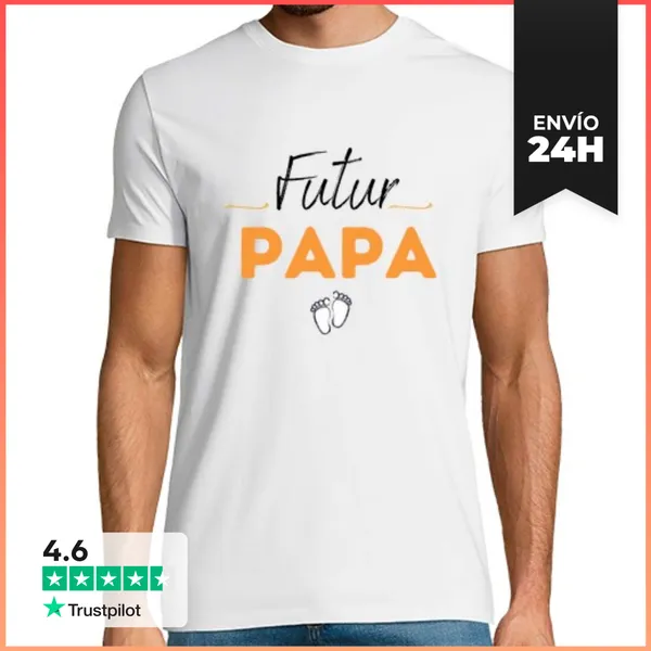 Camiseta Hombre Clásica Futuro Papá Tsh LaTostadora