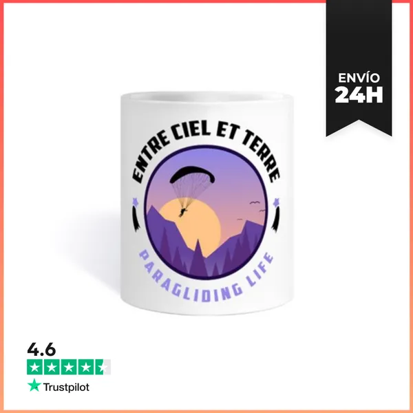 Taza Entre El Cielo Y La Tierra - Parapente LaTostadora