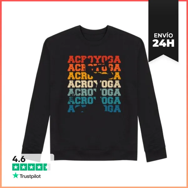 Sudadera Unisex Divertido Acroyoga Acro Yoga LaTostadora