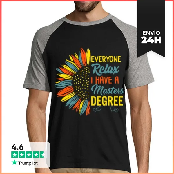 Camiseta Hombre, Estilo Béisbol Todos Relajense Tengo Un Título