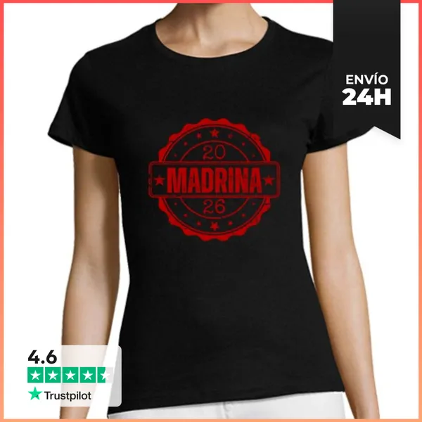Camiseta Mujer Clásica Madrina Regalo LaTostadora