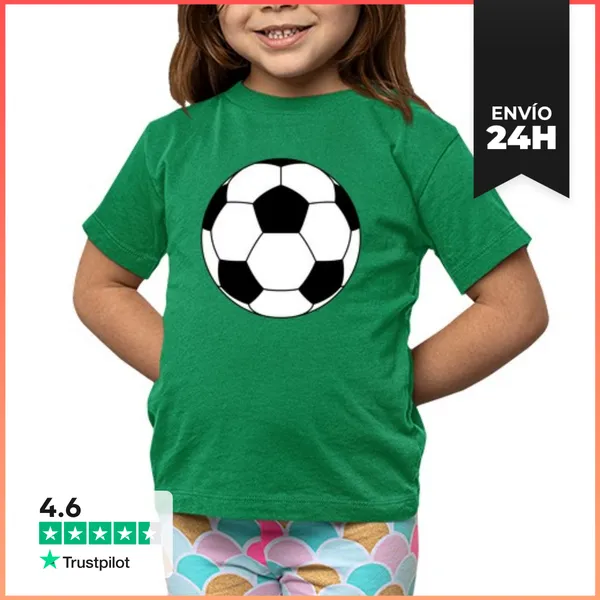 Camiseta Clásica Para Niños Balón De Fútbol 2 LaTostadora