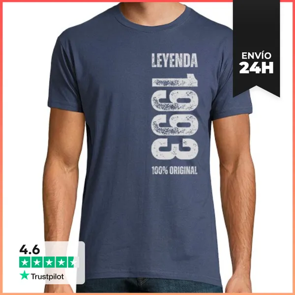 Camiseta Hombre Clásica Leyenda 1993 Cumpleanos Aniversario 01