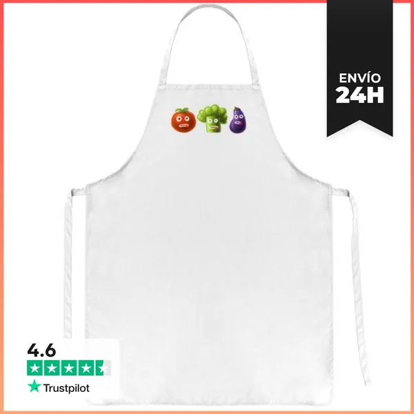 Delantal Tomate Brócoli Y Berenjena Gracioso Car LaTostadora