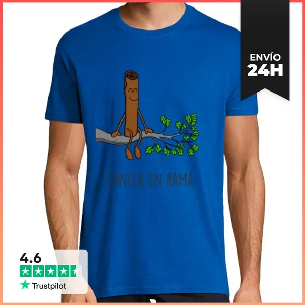 Camiseta Hombre Clásica Canela En Rama LaTostadora