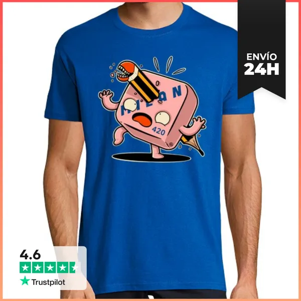 Camiseta Hombre Clásica Eraser Alien LaTostadora