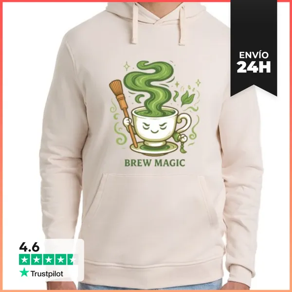 Sudadera Unisex Con Capucha Taza De Té Matcha Mágica De Brew