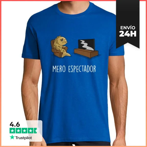 Camiseta Hombre Clásica Mero Espectador Black LaTostadora