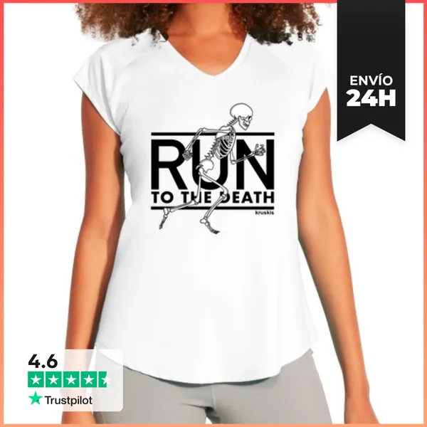 Camiseta Deportiva Mujer Run To The Death LaTostadora