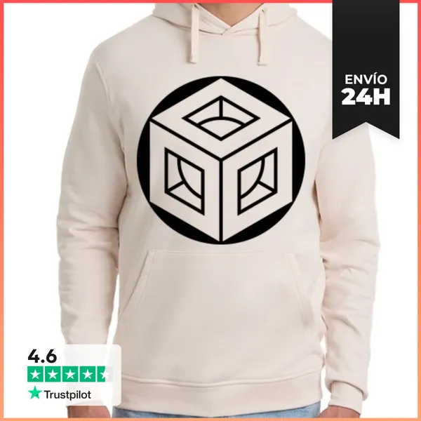 Sudadera Unisex Con Capucha Diseño De Círculo De Cultivo Del Cubo
