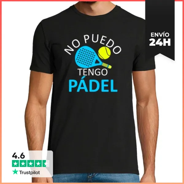 Camiseta Hombre Clásica Padel Divertido No Puedo Tengo Pádel