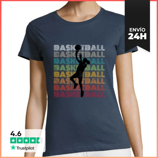 Camiseta Mujer Clásica Basketball Chica LaTostadora