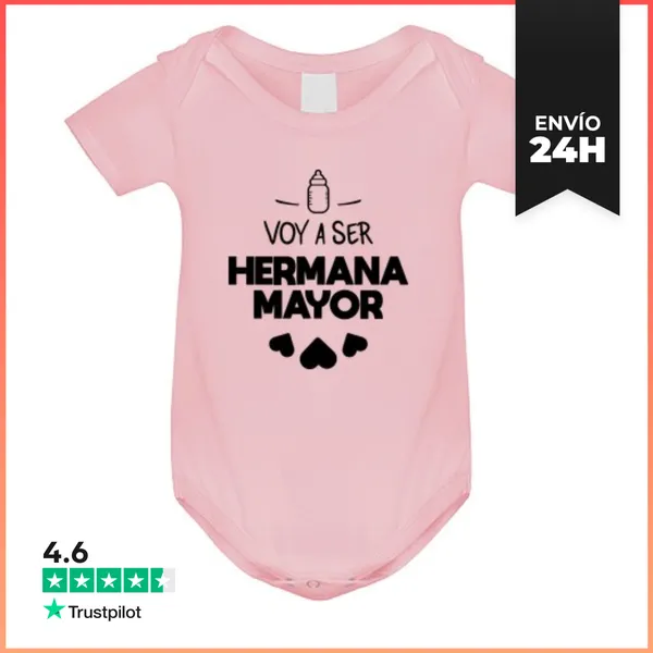 Body Bebé Voy A Ser Hermana Mayor LaTostadora