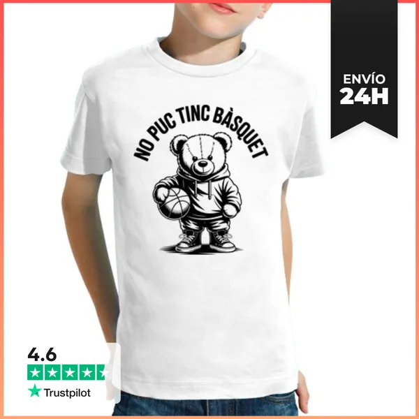 Camiseta Clásica Para Niños No Puc Tinc Bàsquet LaTostadora