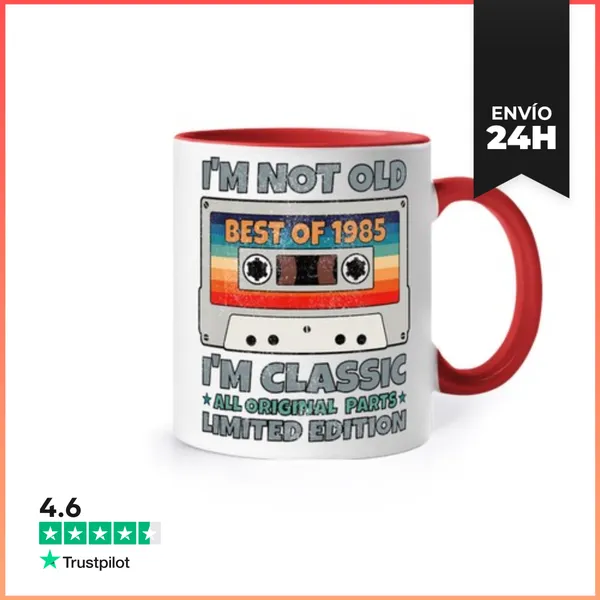 Taza De Colores Lo Mejor De 1985 Regalo De Edición Limi