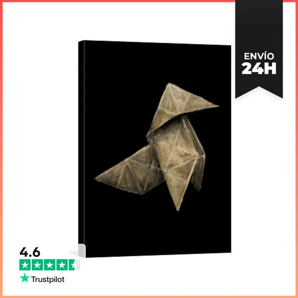 Lienzo Vertical Heavy Rain (Origami) LaTostadora