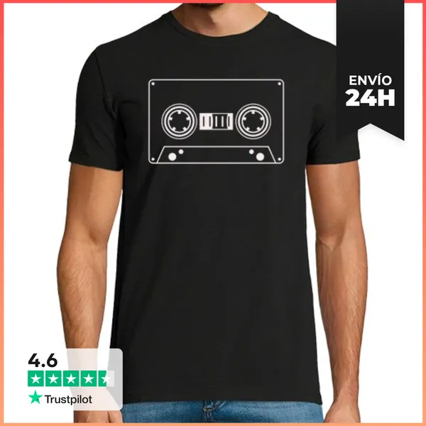Camiseta Hombre Clásica Cassette LaTostadora