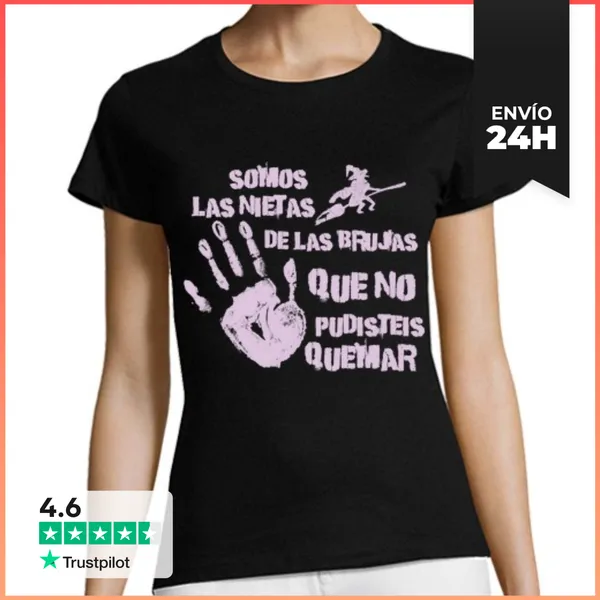 Camiseta Mujer Clásica Las Nietas De Las Brujas LaTostadora