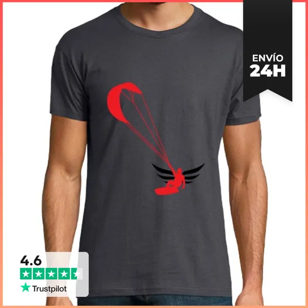 Camiseta Hombre Clásica Kitesurfing / Kitesurfing LaTostadora