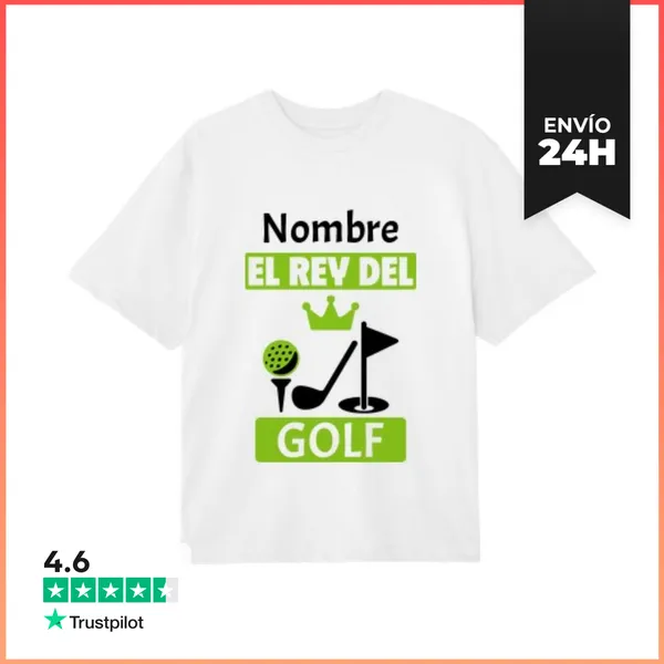 Camiseta Oversize El Rey Del Golf Personalizado LaTostadora