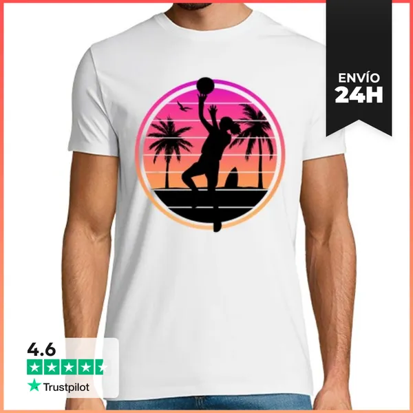 Camiseta Hombre Clásica Basketball Chica LaTostadora