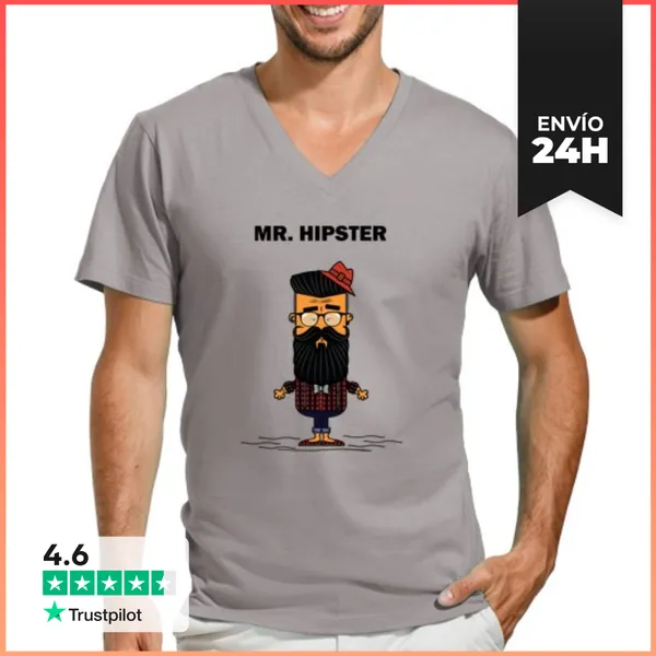 Camiseta Hombre, Cuello Pico Mr. Inconformista LaTostadora